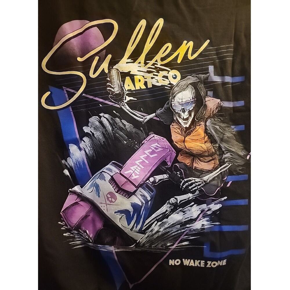 Sullen No Wake Zone Graphic Tattoo‎ Tshirt Mens Small NWT A120 Excellent